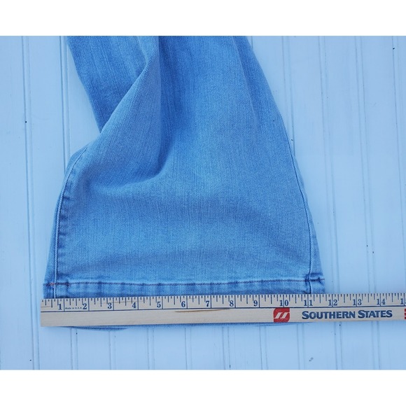 Judy Blue Wide Leg Fit Light Wash Braided Waistband Jean Size 13/31 Style #88332 - Picture 5 of 10